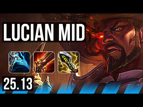 LUCIAN vs TWISTED FATE (MID) | 55k DMG, Dominating | KR Master | 25.13