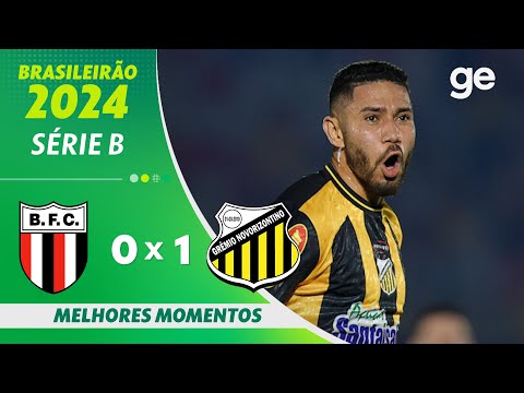 BOTAFOGO-SP 0 X 1 NOVORIZONTINO | MELHORES MOMENTOS | 7ª RODADA BRASILEIRÃO SÉRIE B 2024 | ge.globo