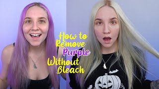 How to remove pink/purple hair dye without bleach | How to fix faded hair