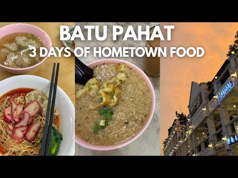 3 Days in Batu Pahat, Johor | Wan tan mee, breakfast mee, porridge & Japanese Food | Vlog