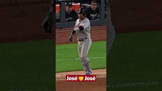 José Ramírez was daring José Caballero to try to throw him out at first base ????