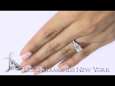ER-SOLD-124 - 2.06 Carat D-SI1 Certified Princess Cut Diamond Engagement Ring 18k White Gold