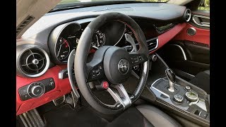 Alfa Romeo Giulia QV Carbon/Alcantara Steering Wheel Swap | Auto Fanatic
