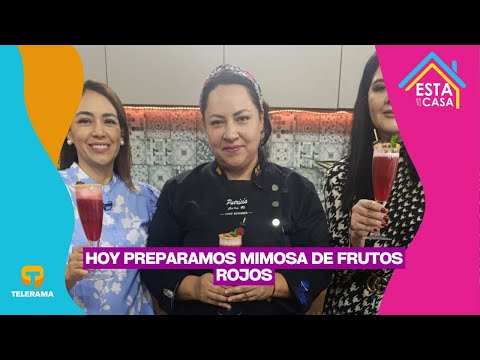 Hoy preparamos mimosa de frutos rojos