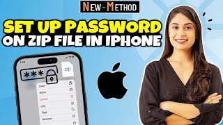 How to set up password on zip file in iPhone/iPad 2024 [ FREE ]