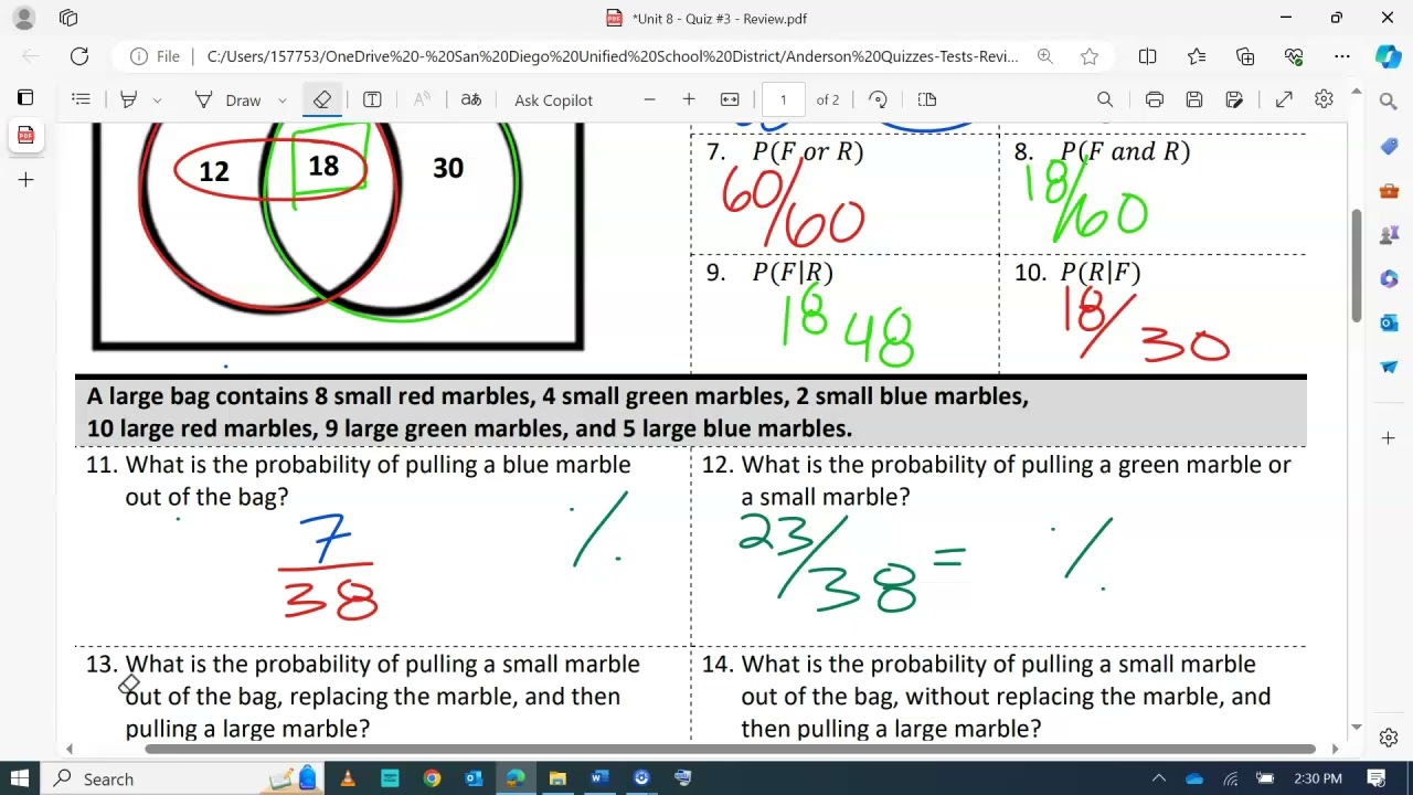 Unit 8   Quiz #3 review