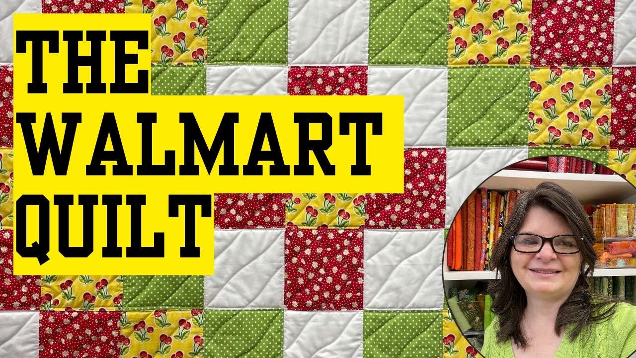 You Won't Believe This Walmart Fabric Quilt! || EASY & Fun!