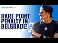 Marko Topo Receives RARE Tennis Point Penalty in Belgrade! #Shorts