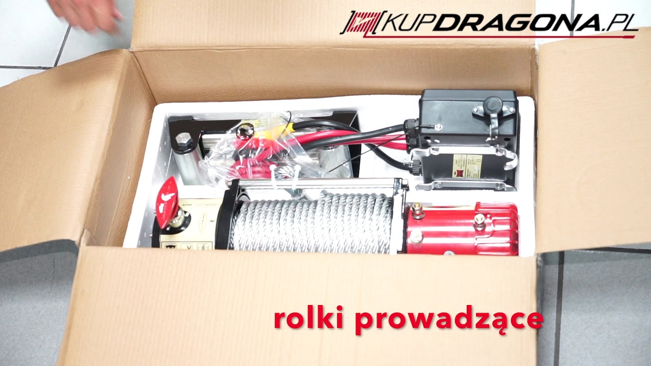 Wyciągarka elektryczna 12V Dragon Winch DWM13000ST unboxing