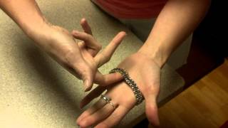 How to open a butterfly or hidden clasp.