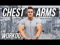 FINISHING WHAT SHE STARTED | CHEST & ARM WORKOUT