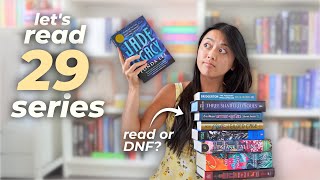attempting to finish the 29 series I'm in the middle of (read or DNF...) 📚💕