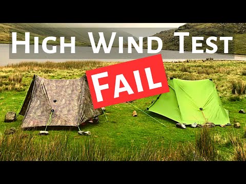 Lanshan 2 Pro + Zpacks Duplex HIGH WIND TEST - Lightweight tent camping