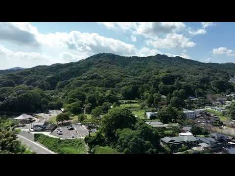 空からこんにちは。道真公が参拝した筑紫野市・天拝山（てんぱいざん）