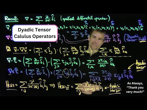 Differential Operations on Dyadic Tensor Fields