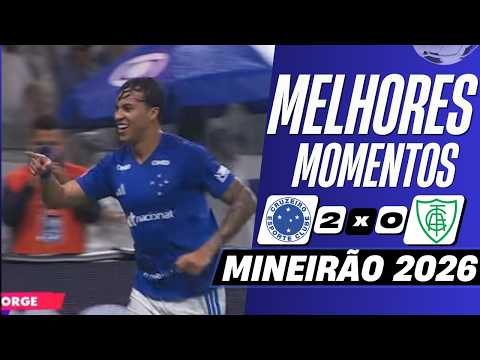 2 Gols de kaio Jorge! Cruzeiro x América-MG | Melhores Momentos | Mineirão 2026