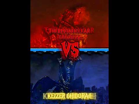 Thermonuclear Godzilla VS Keizer Ghidorah 💀 [Requested by @Menurder3456!] #godzilla #shorts
