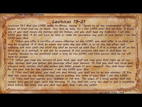 Leviticus 19-21