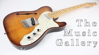 Video thumbnail for SOLD! Fender Select Telecaster Thinline in Violin Burst Demonstration by musicglryinc
