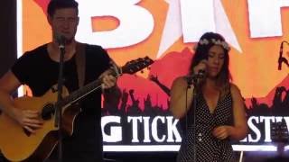 Heath McNease &amp; Jetty Rae (Pen Pals) at Big Ticket Festival 2016 - Hallelujah
