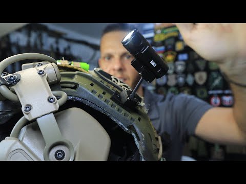 A great military helmet flashlight Nitecore HM01