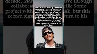 Bruno Mars Announces Completion of Long Awaited Solo Album #BrunoMars 