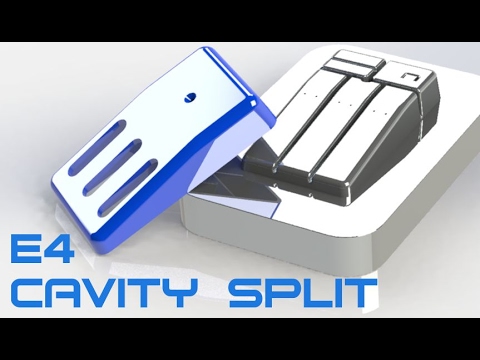 E4 SolidWorks 2016 Basic Mold Cavity Split Tutorial