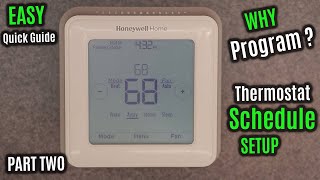 HONEYWELL Home T5 | HOW to Use & PROGRAM | Follow Schedule & Setpoint | RTH8560D Series Thermostat