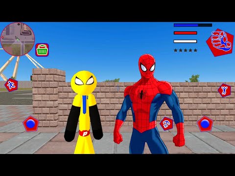 US Police Stickman Rope Hero Crime Simulator 2021 #3 - Android Gameplay