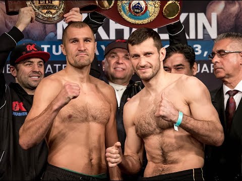Sergey Kovalev vs Igor Mikhalkin weigh in
