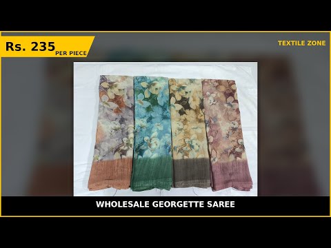 Wholesale Georgette Saree – product video thumbnail