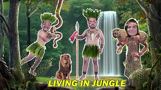 Living In Dangerous Forest 24 Hours | Living In Jungle Challenge | Hungry Birds