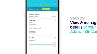 Manage your Add-on SBI Cards using the SBI Card Mobile App!