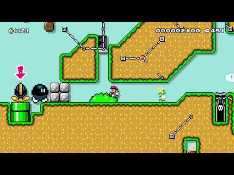 Moving blocks by ★FouχMouχ★ 🍄 Super Mario Maker 2 ✹Switch✹ #avg