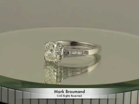 2.56ct Cushion Cut Diamond Engagement Anniversary Ring- Mark Broumand