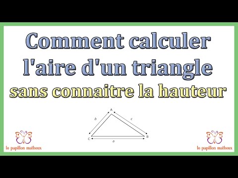 Comment calculer l'aire d un triangle sans connaitre la hauteur
