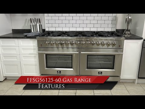 FORNO:  FFSGS6125-60 - 60″ Freestanding Dual Fuel Range