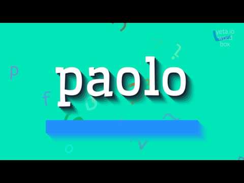 How to say "paolo"! (High Quality Voices)