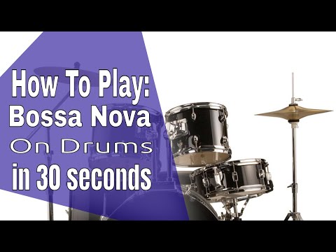How To Play A Bossa Nova On Drums in 30 seconds #Shorts