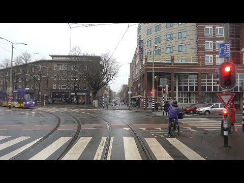 HTM tramlijn 16 Den Haag Statenkwartier - Wateringen Dorpskade | regen | BN GTL8 3141 | 2021