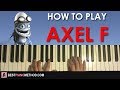 HOW TO PLAY - Crazy Frog - Axel F (Piano Tutorial Lesson)