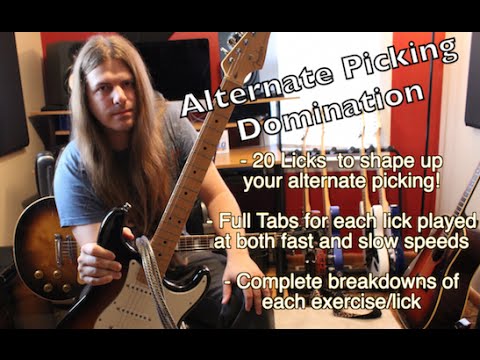 Alternate Picking Domination 20 Licks (WITH TABS)