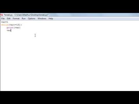 Python Programming Tutorial 19 The Break Statement Dilyuu735es