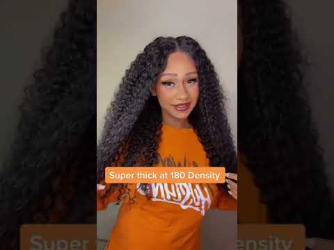 Wavymy Glueless Kinky Curly 4x4 Lace Closure Wig HD Lace Wear & Go Wigs Dome Cap 180% Denisity
