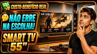 QUAL A MELHOR TV 55 POLEGADAS CUSTO BENEFÍCIO PARA 2026/MELHOR SMART TV 4K 2026