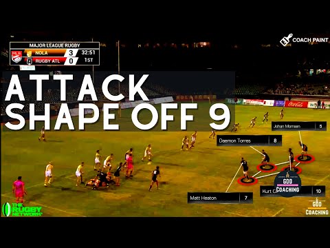 Rugby Analysis | Attack Shape off 9 | MLR2022 NOLA v Atlanta | GDD Coaching