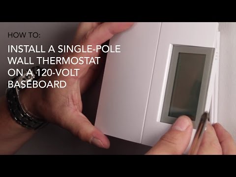 How to install: Wall thermostat, single-pole on 120V baseboard | Cadet Heat