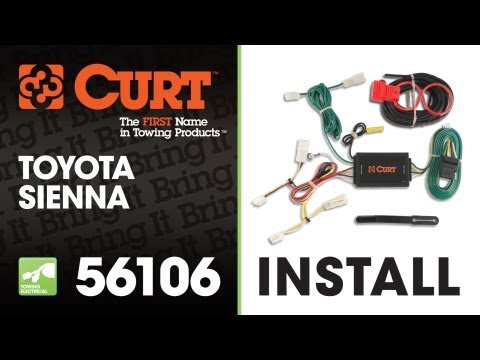 Trailer Wiring Install: CURT 56106 on 2012 Toyota Sienna