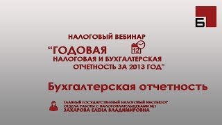 Годовая бухгалтерская отчетность 2013