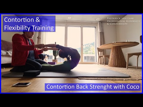 Contortion Training by Flexyart 188: back strenght with Coco - Also for Yoga, Poledance, Ballet,